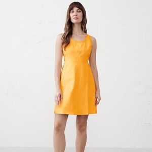 Banana Republic Linen-Blend Seamed Scoop Neck Mini Dress Size 6 Mara Villa NWOT